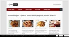 Desktop Screenshot of kedvenc-receptek.hu